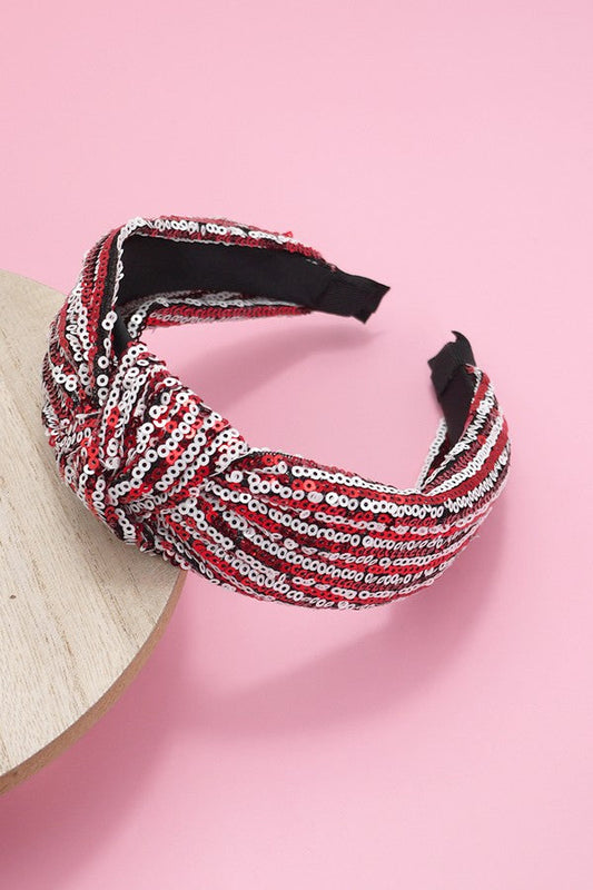 Sparks Headband (Red and White)