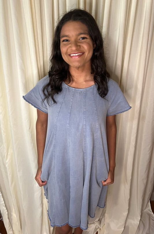 Denim Daisy Dress